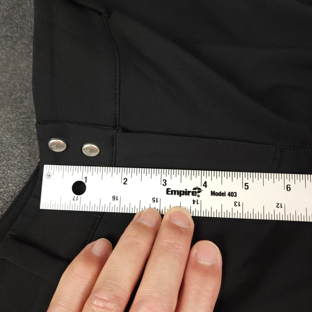Adidas Womens Golf Pants Size 6‎ Black Flat Front Zipper Pockets Performance - Picture 8 of 11